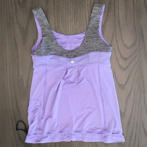 lululemon athletica Tops - Lululemon Elevate Tank Top Purple and Gray Size 6